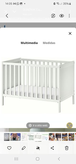 Cuna IKEA SUNDVIK