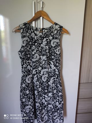 Vestido Sfera blanco y negro