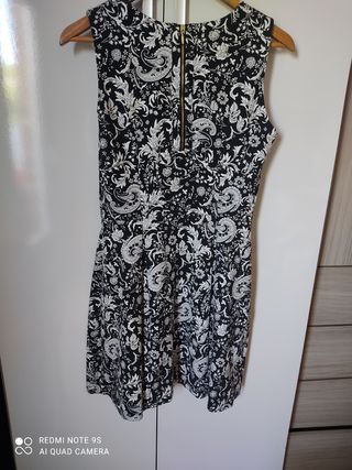 Vestido Sfera blanco y negro