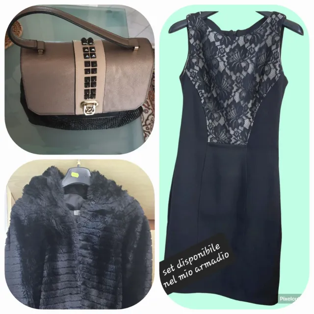 Vestito nero in pizzo