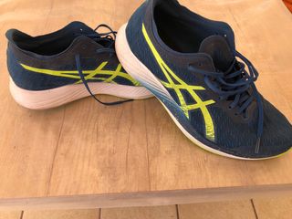 Zapatillas Asics running azul-amarillo