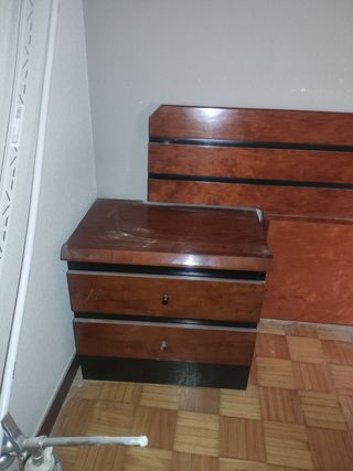 Mesillas noche madera marrón