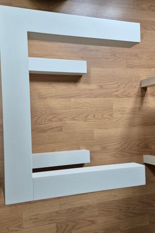 Mesita blanca madera - Decoración