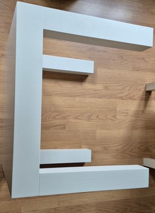 Mesita blanca madera - Decoración