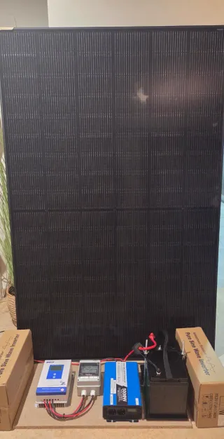 KIT SOLAR  1280W LIFepo4 CON INVERSOR ONDA PURA