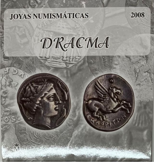 Moneda 10 euros- Dracma 2008 - Joyas Numismáticas