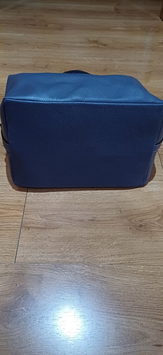Bolso Piel Azul Bebé