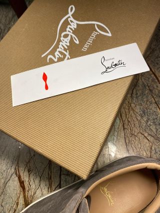 Louboutin Sneakers Uomo Grigie