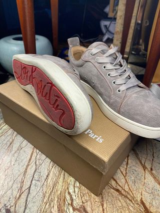 Louboutin Sneakers Uomo Grigie
