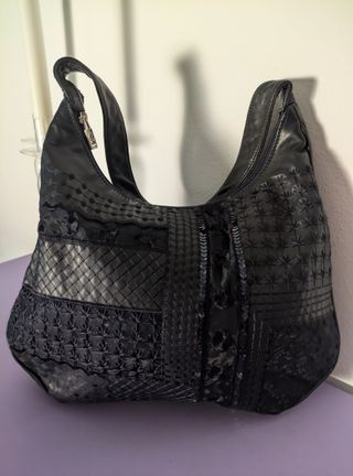 Braccialini borsa a spalla in vera pelle blu