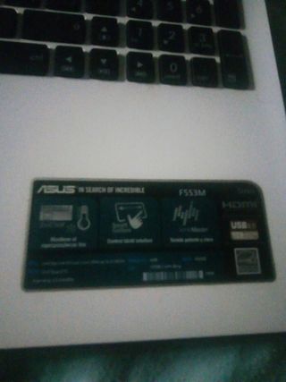 Portátil Asus F553M blanco