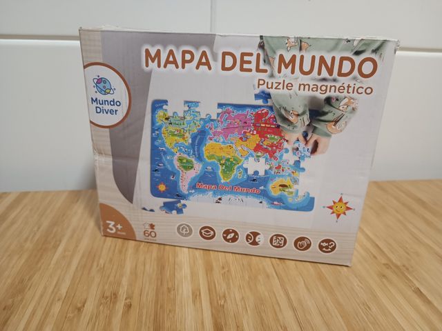Puzzle magnético mapa mundo