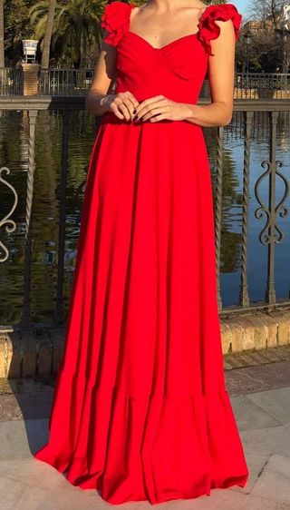 bata roja flamenca 