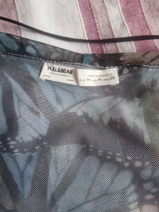 Top Pull&Bear gasa mariposas M
