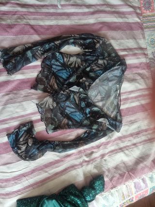 Top Pull&Bear gasa mariposas M