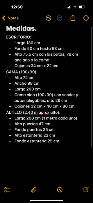 Dormitorio juvenil completo en Málaga