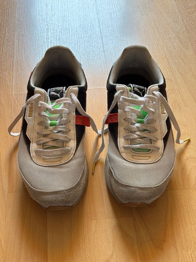 Puma - Zapatillas grises y blancas