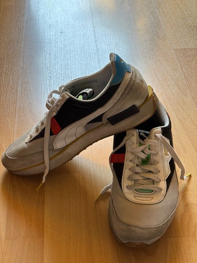 Puma - Zapatillas grises y blancas