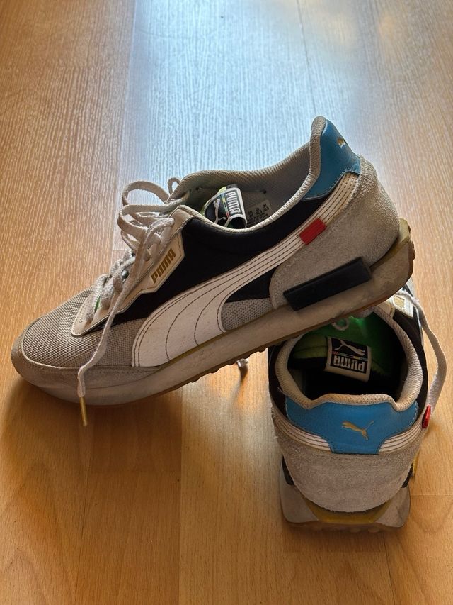 Puma - Zapatillas grises y blancas