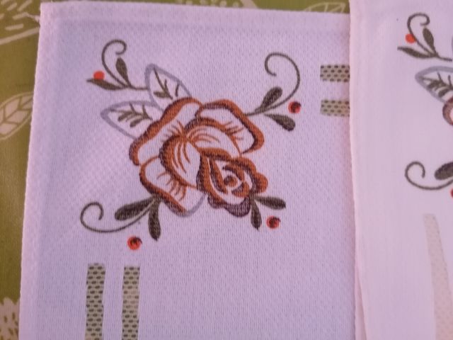 6 PAÑOS COCINA CON BORDADOS NAVIDAD