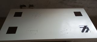 Mesa centro blanca.