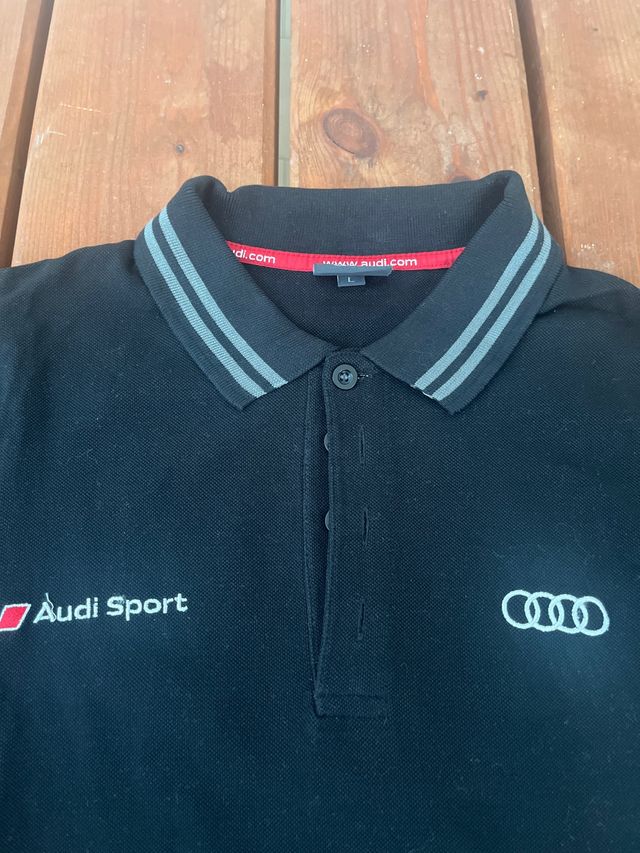 Polo Audi Sport L - Negro/Gris carreras f1 motor