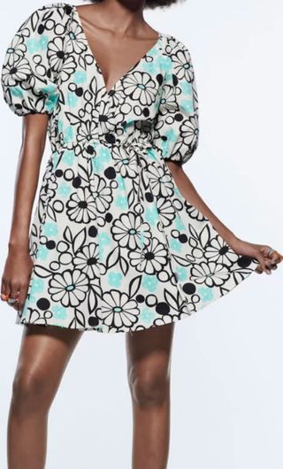 Vestido Zara floral XS - Nuevo