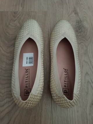 Pitillos dorados - Zapatos planos