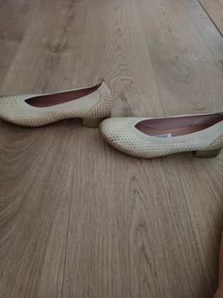 Pitillos dorados - Zapatos planos