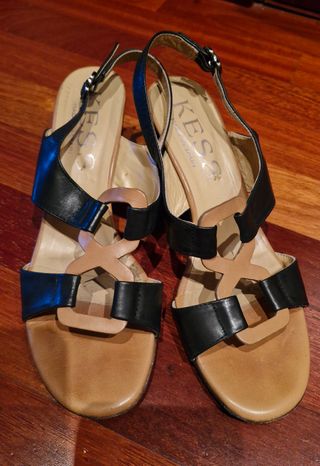 Sandalias Kesco piel - tacón medio