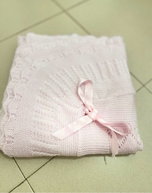 super !!Manta bebé niña,rosa