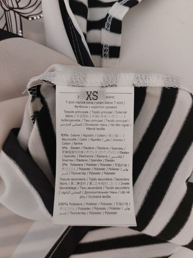 Blusa Gaudì beige e bianca