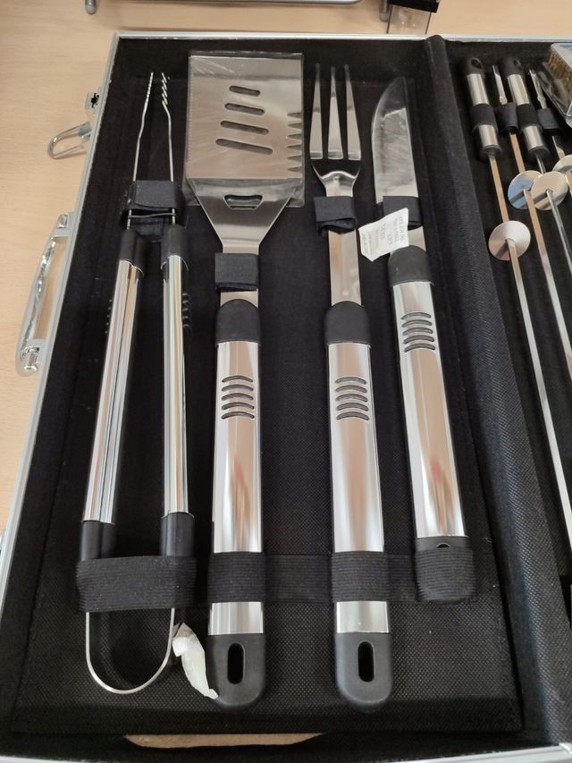 Set Barbacoa Acero Inoxidable