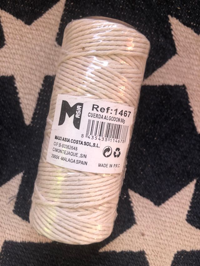 Cuerda algodón 50g Nuevo