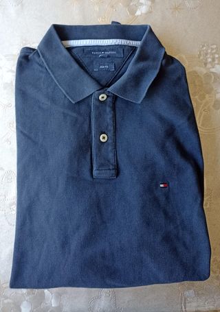 Polo Tommy Hilfiger azul - M