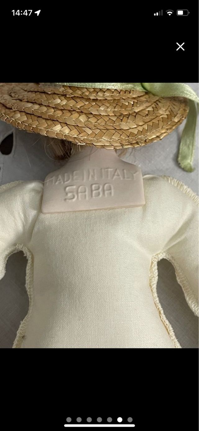 Bambole Vintage SABA made in italy porcellana