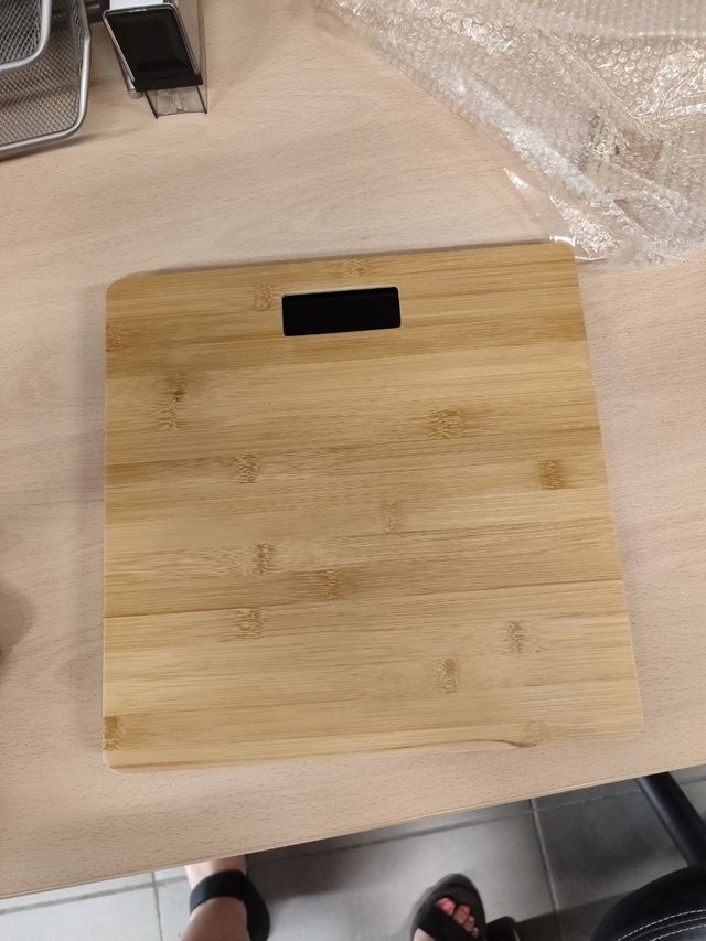 Báscula baño - Madera bambú