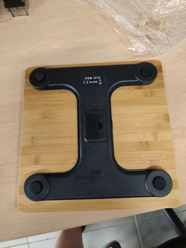 Báscula baño - Madera bambú