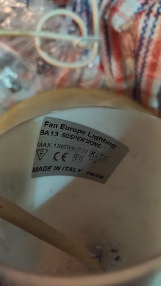 Lampara salon beige - Lampara de cristal
