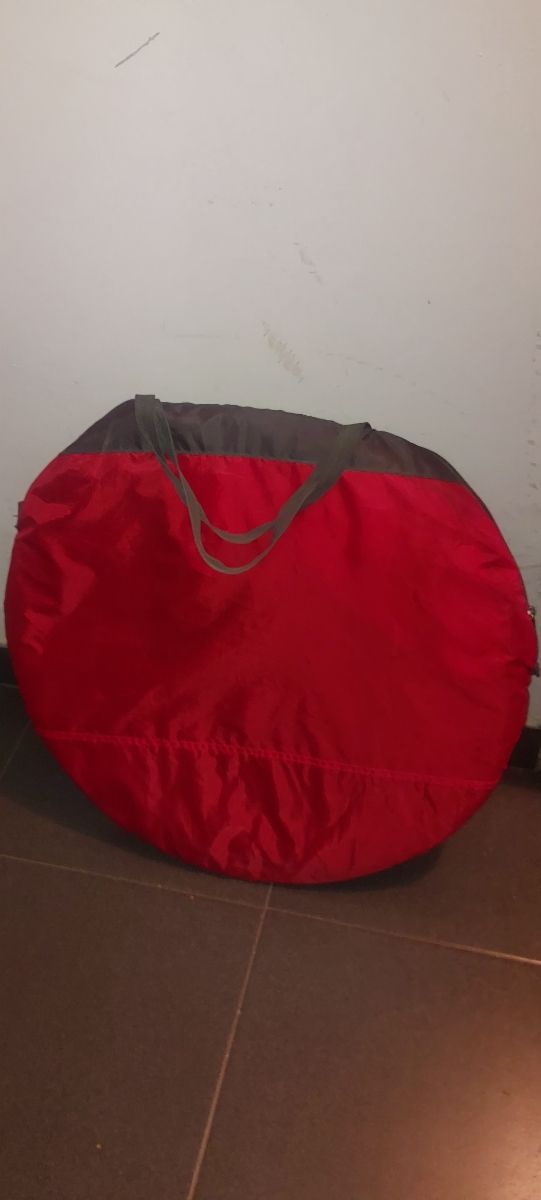 Parasol Playa Plegable Rojo