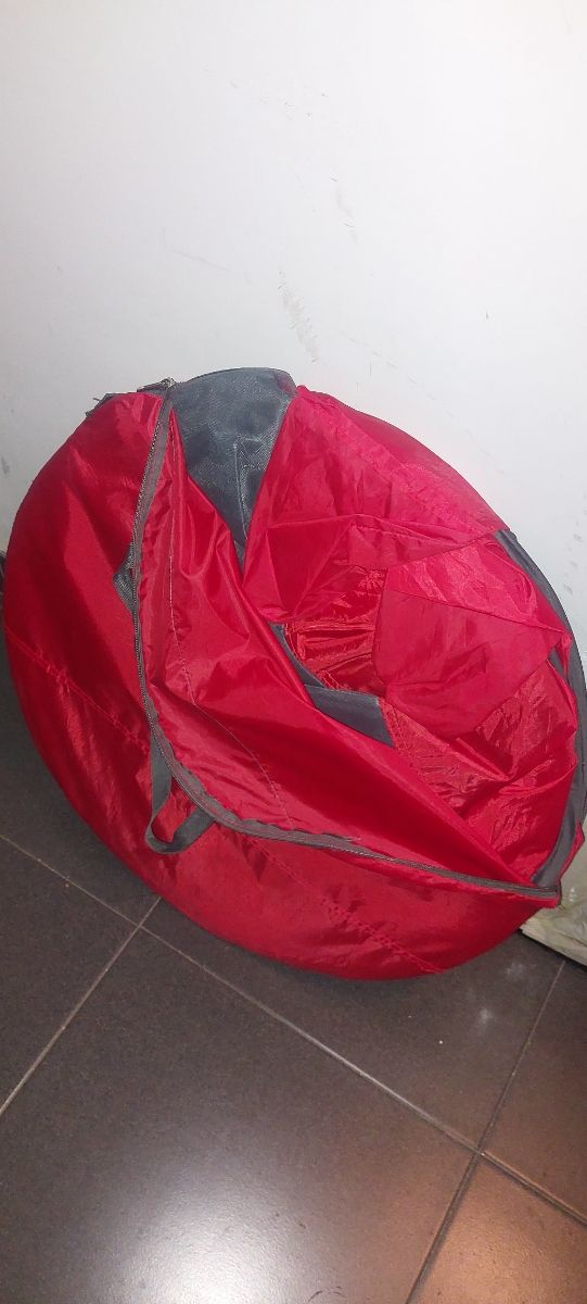 Parasol Playa Plegable Rojo