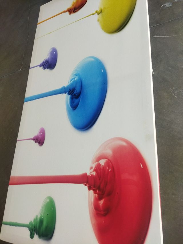 Cuadro abstracto multicolor