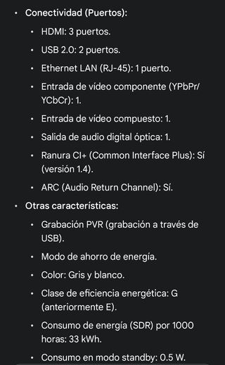 TV LG 32LK6200PLA blanca