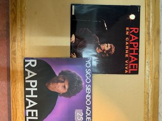 2 LPs Raphael: En Carne Viva & 25 Aniversario