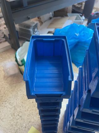 Cajas apilables azules #51, 12 unidades