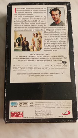 VHS Qualcuno Volò sul Nido del Cuculo