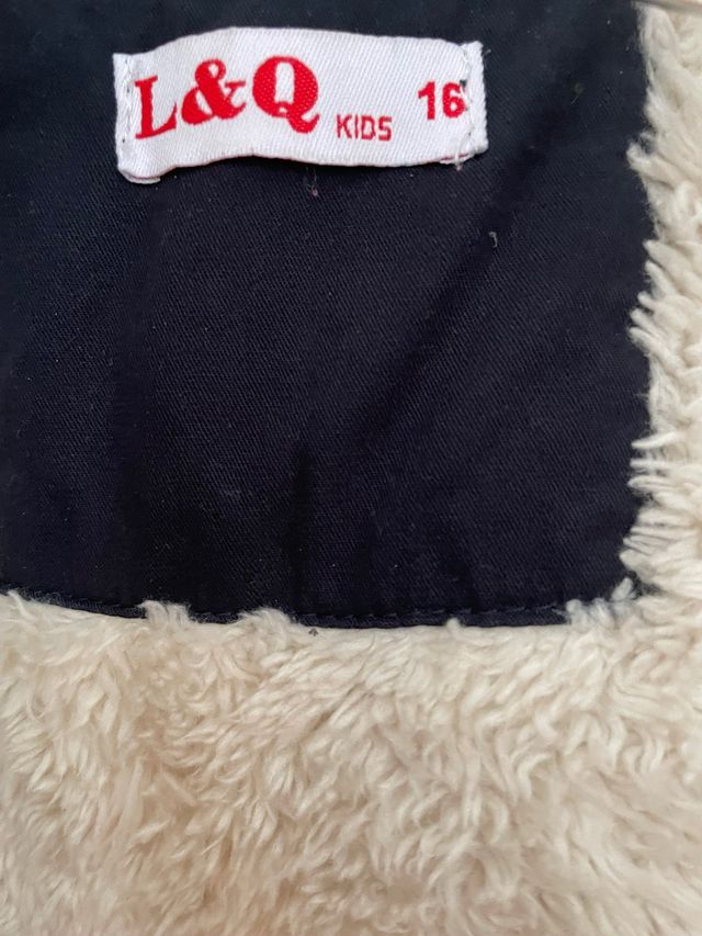 Abrigo capucha, azul marino