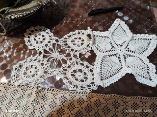 3 Centrini uncinetto fatti a mano