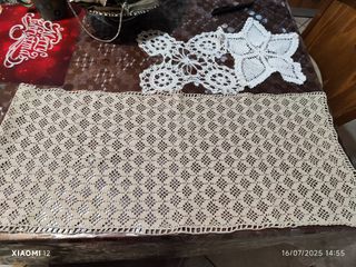 3 Centrini uncinetto fatti a mano