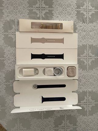 Apple Watch Serie 5, 44mm, zafiro y acero inox.